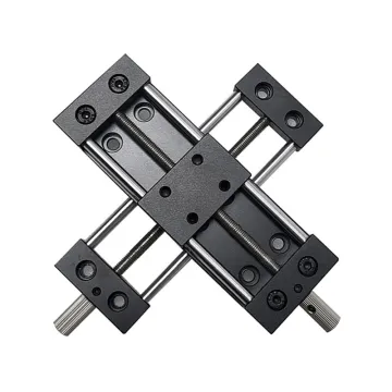 XY Two-Axis Manual Linear Stage with Locking for Stretching Applications