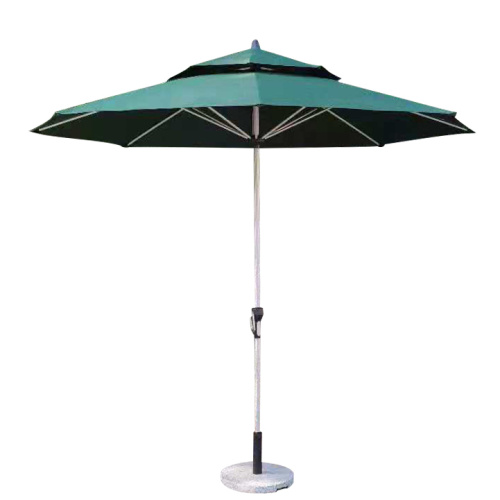 Parasol extérieur de parasol de jardin en porte-à-faux de 2,7 mètres