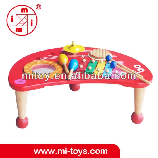 wooden musical table toy education