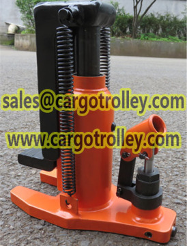 Lower toe jack with safety valve for overload protection