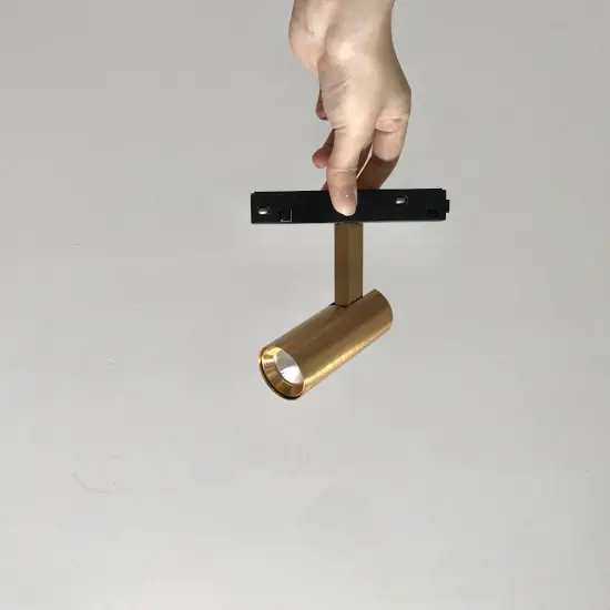 PNY Zigbee Smart Control Gold Aluminum Magnetic Track Lighting for Hotel Design