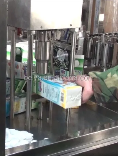 Whipped Cream Semi-automatic gable top filling machine