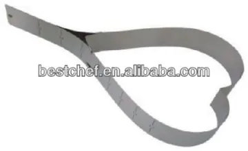 flexible stainless steel Heart cake setting ring