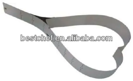 flexible stainless steel Heart cake setting ring