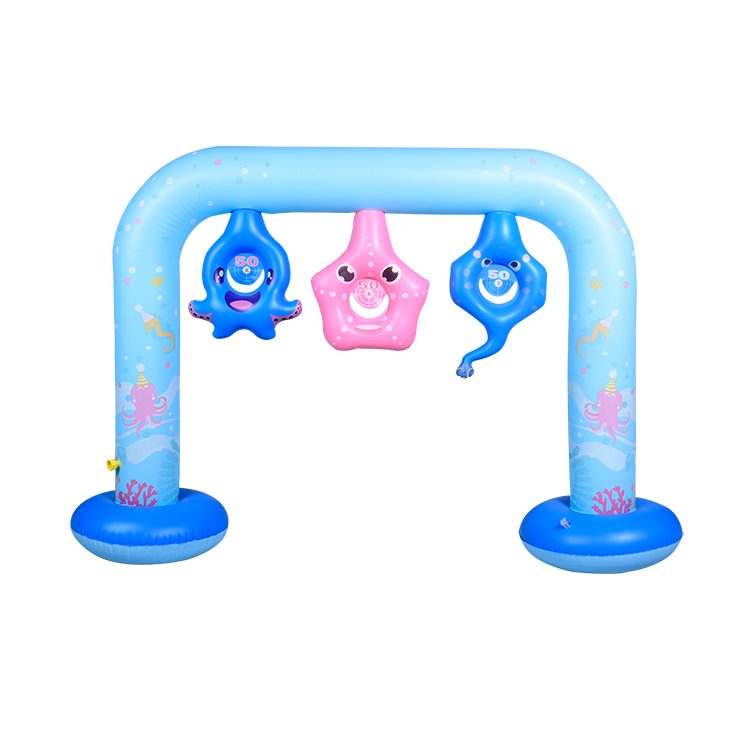 New design inflatable arch sprinklers water game toy