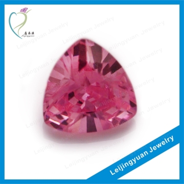 Trillion shape pink rough gems stones beads