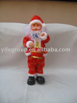 14"santa hitting drum/santa toys/electrical santa