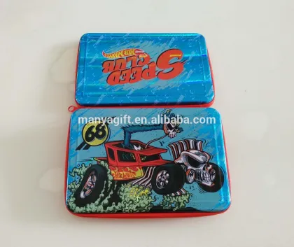 Speed Club Hot Wheel Tin Pencil Box