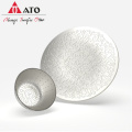 Ato Gold Glass Charger Plate Glass Linning Plants