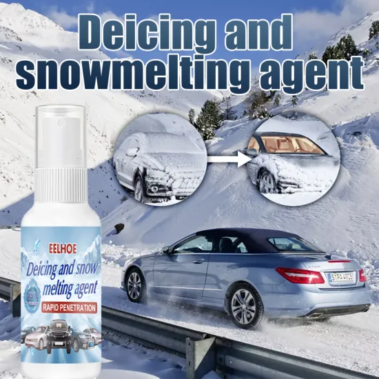 30ml Home Car Glass Snow Melting Agent Defrosting Agent Antifreeze Windshield Car Windows Wipers Spray Instant Car DeIcing Spray