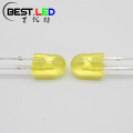 5 mm LED ovale 590 nm 595 nm Amber jaune diffus