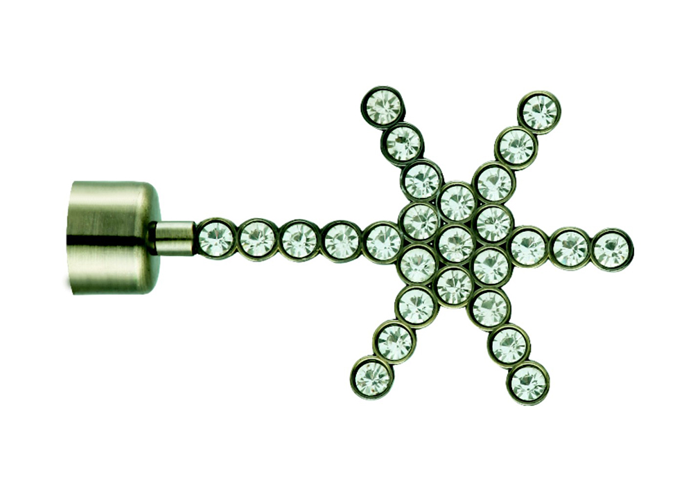 28 mm heldere diamant Romeinse gordijnrekken
