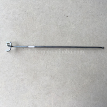 Metal Zinc coated single line peg hooks with ball end KF-J001