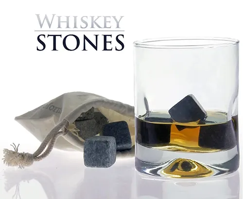Square Natural Lava Whiskey Chilling Stone