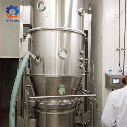 Mesin granulator bed vertikal untuk pestisida