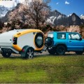 Camping offroad camper van mini mobile home trailer