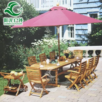 Top design solid cherry wood furniture outdoor garden furniture