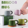 Customized Cute Ceramic Coffee Cup Nordic Milk Mug Novelty Porcelain Tea Cup Gift Set