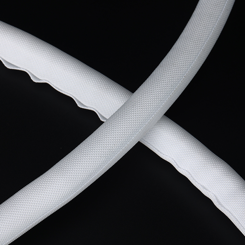 흰색 섬유 자체 와인딩 튜브