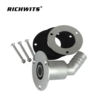 Stainless steel Marine heater exhaust vent Air hole Oil heater exhaust port with gasket