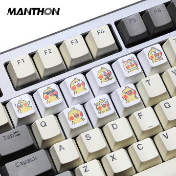 لطيف الدجاج الأصفر الببغاء ESC Keycap صبغات المفاتيح الفرعية