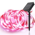 12M 100LEDs Solar LED Soft tube String Lights