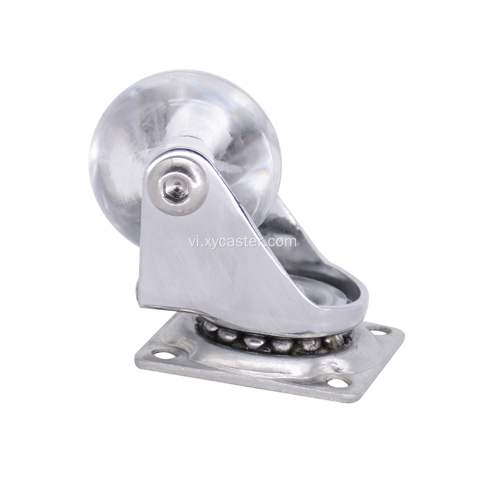 Bánh xe Caster Wheel 1.5 &quot;trắng mờ