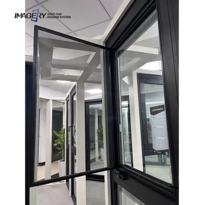 Modern Triple Glazed Aluminium Windows with Soundproof Curtains and Stainless Steel Mesh
