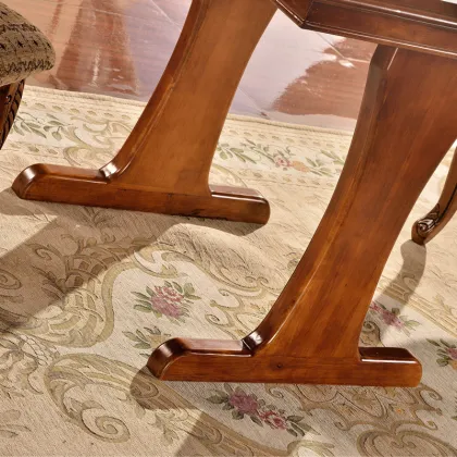 Simple dining table western style wooden dining table