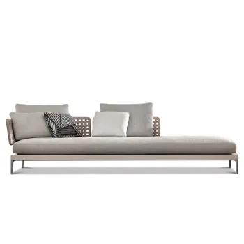 Industrial Design Luxury Aluminum Sofa Set for Outdoor Hotel Villas