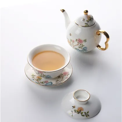 China Supplier Custom Design Chinese Style Royal Bone China Tea Set