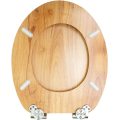 Fanmitrk natural wood Toilet seat, easy to clean