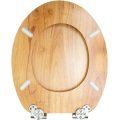 FanMitrk Natural Wood Toilet Seat, facile à nettoyer