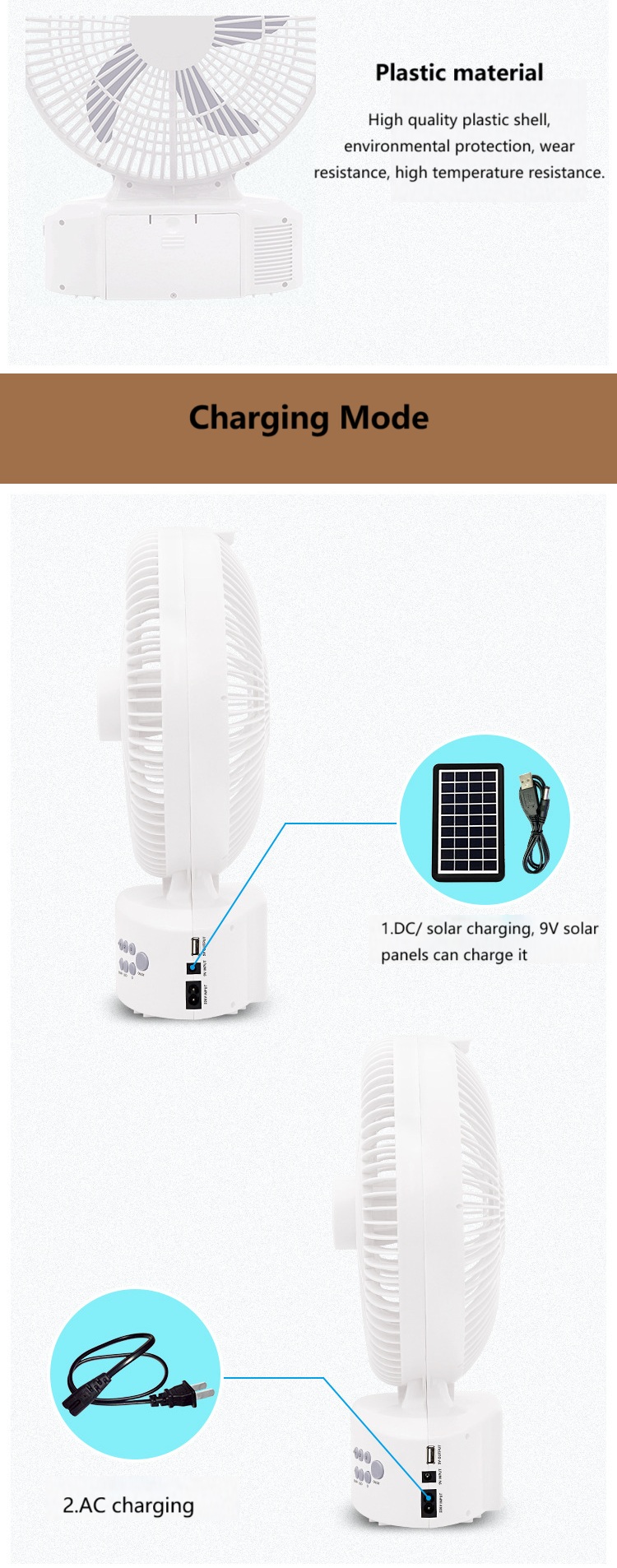 solar powered fan for camping