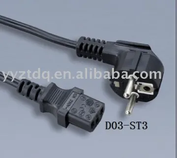 extension power cord European type