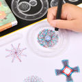 28PCS Kids Craft Desenho de Spirograph Geométrico Revestimento