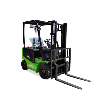 Mini Three Stages Mast 1.5Ton-2Ton Four Wheel Electric Forklift with Lithium Li-On Battery