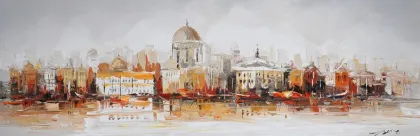 hand-painted landscape canvas art oil painting