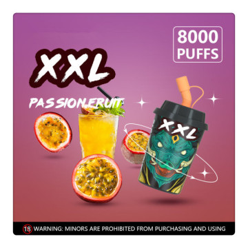 नया लाना बार XXLVAPE 8000PUFFS डिस्पोजेबल वेप