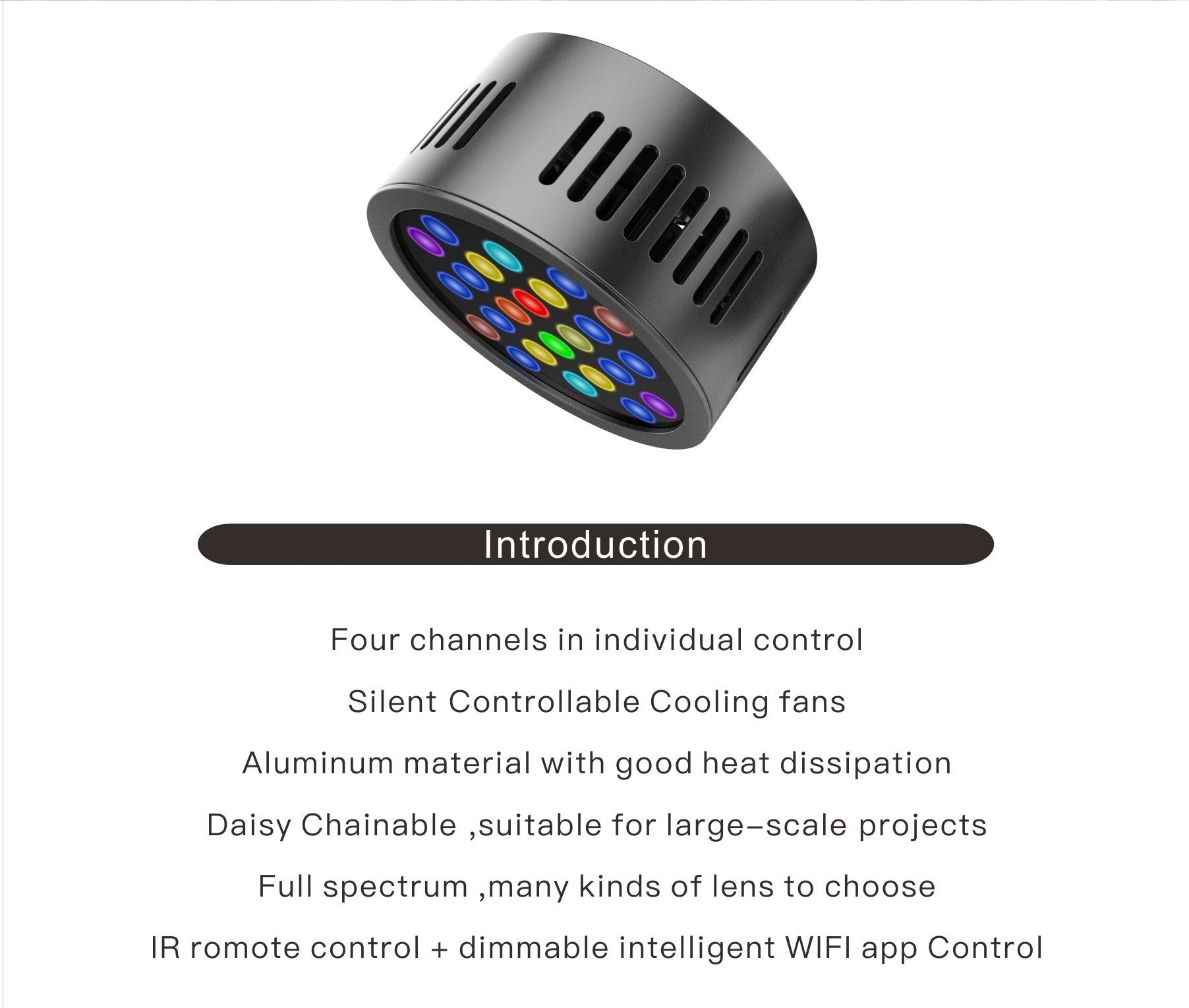 80w Aquarium Light Led with Controllable Cooling Fans