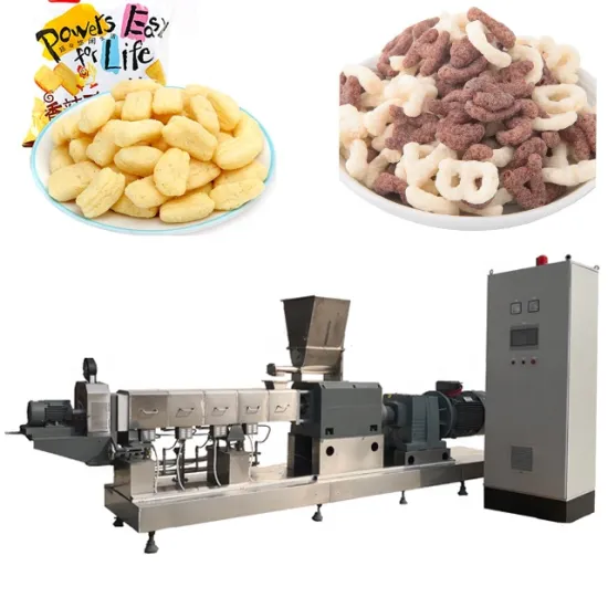 Automatic Puffs Wheat Corn Snacks Production Line - Rice Crispy Machine & Puff Corn Snack Food Extruder