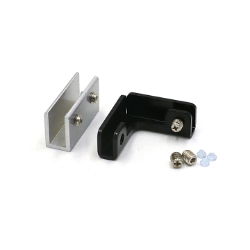 Brass Adjustable Glass Holder for 90 Degree Wall-Mounted Shower Rooms
