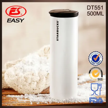 DT500 New product double wall heat insulated stainless steel starbucks coffee cup/starbucks cup