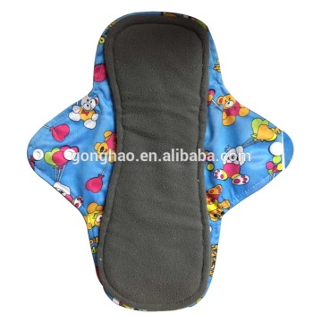 Washable reusable Natural material charcoal bamboo Sanitary pads