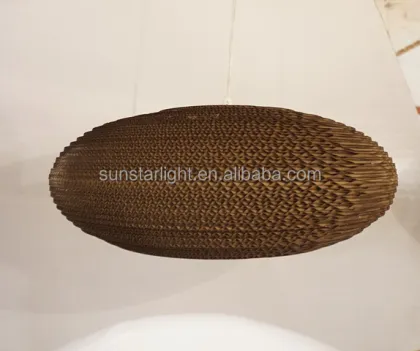Vintage Chinese Lantern Pendant Light - Traditional Indoor Paper Ceiling Lamp