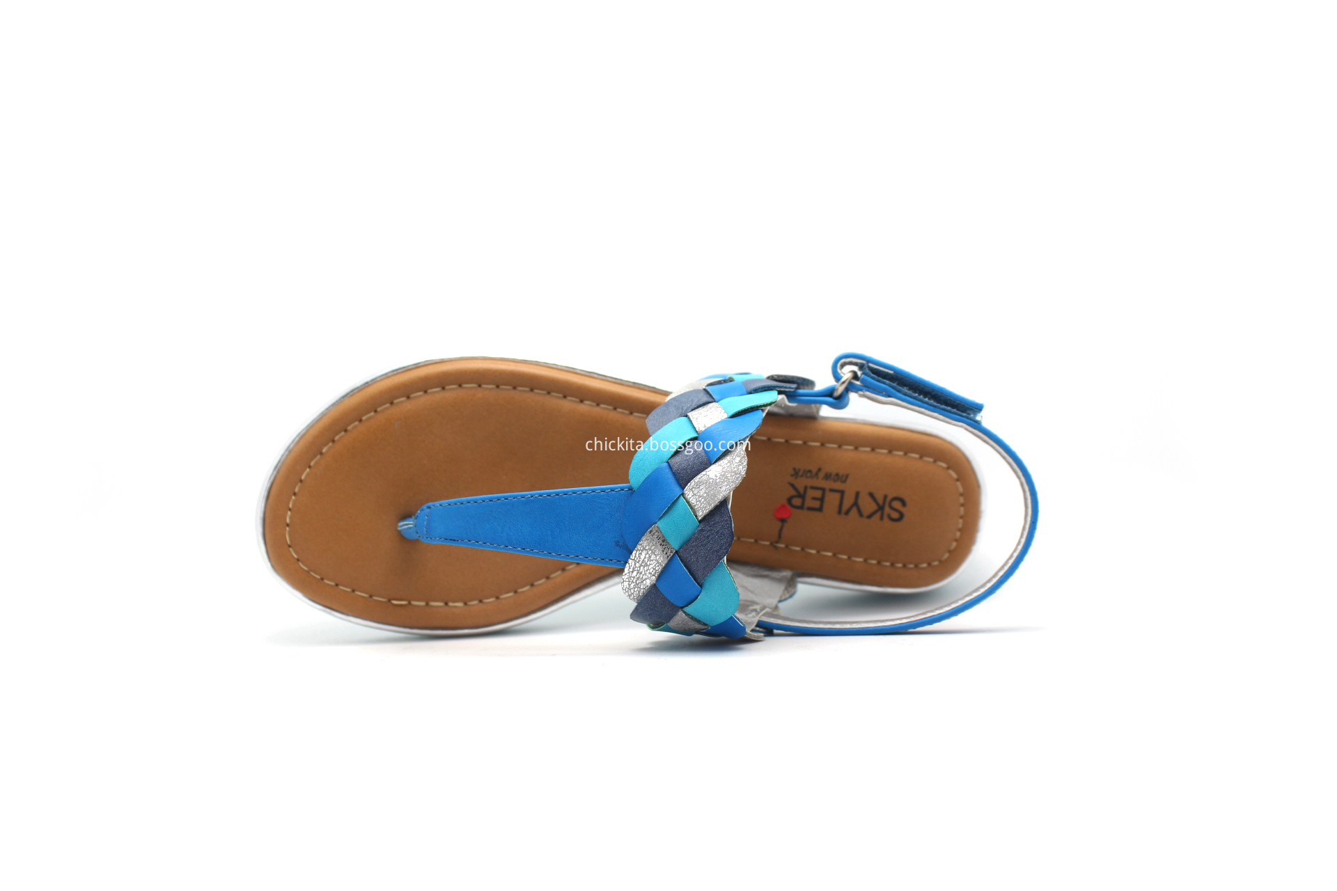 Children Fashion T-Strap Summer Flat Sandals 