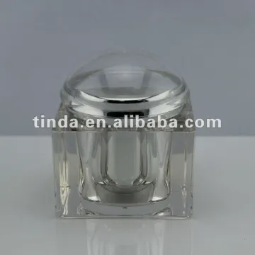 100g Square Cosmetic Acrylic Jar