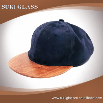 New arrival OEM Custom-Made cotton fabric 5 Panel Cap And Hat wooden Flat Brim snapback cap