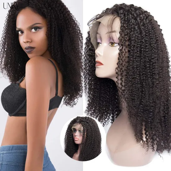 Uniky 13*6 HD Lace Human Hair Wig Vendors Kinky Curly Unprocessed Cheap Brazilian Virgin Hair Cuticle Aligned Hair HD Lace Front