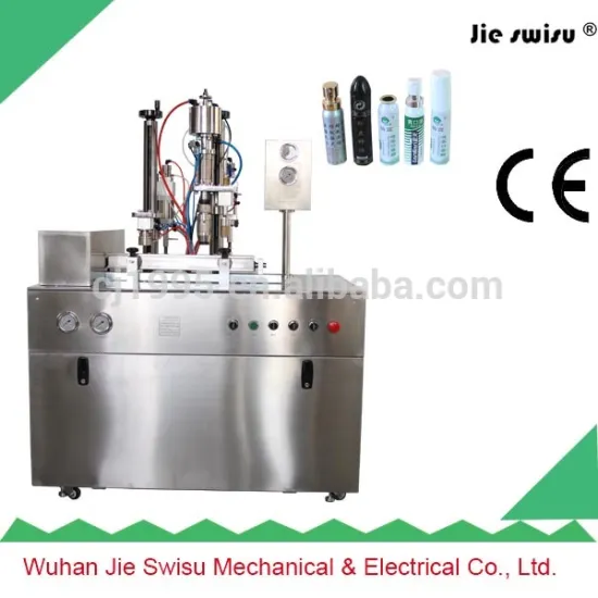 High quality oxygen aerosol tin can with mask filling machine